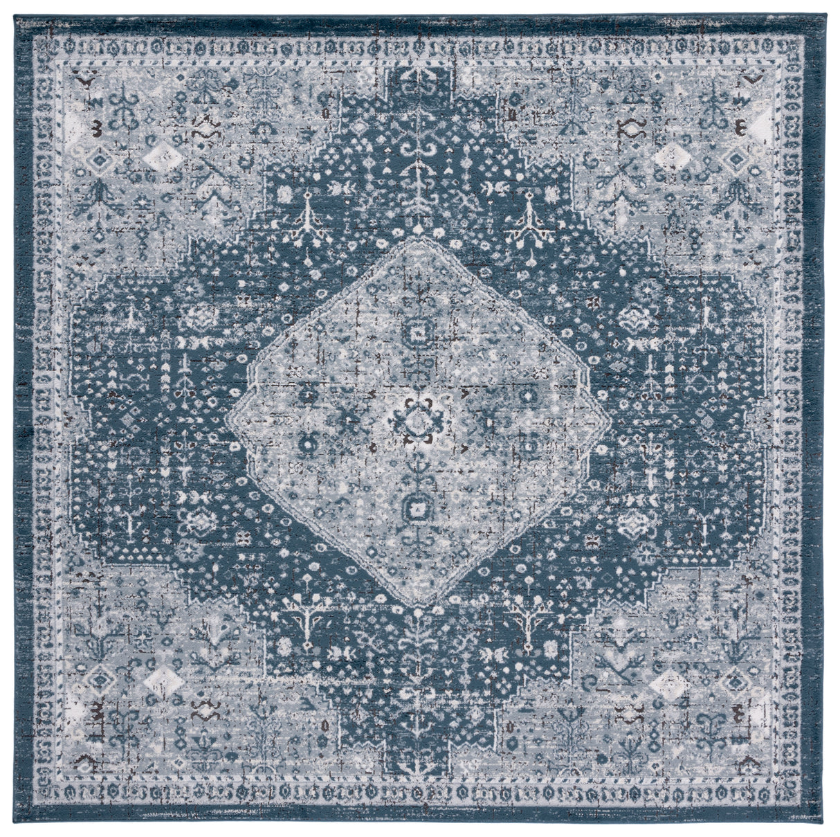 Safavieh Oregon Ore858N Navy/Ivory Rug.