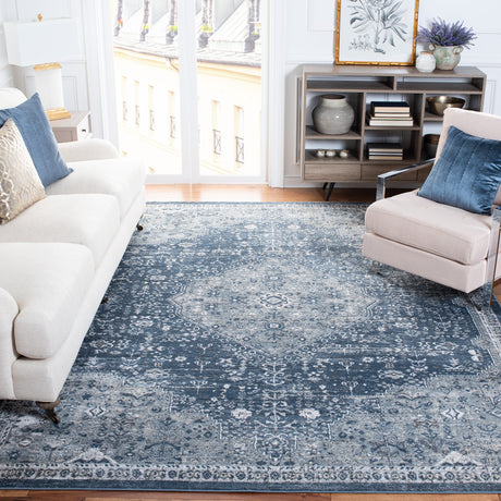 Safavieh Oregon Ore858N Navy/Ivory Rug.