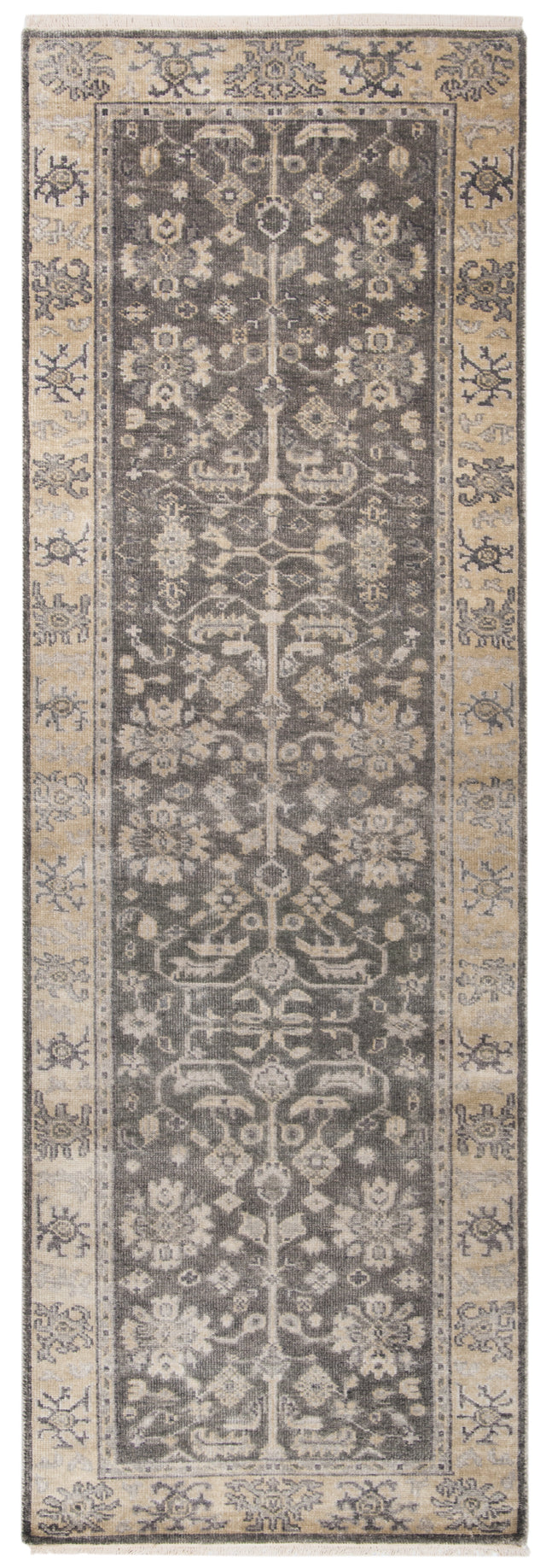 Safavieh Oushak Osh235A Charcoal/Sandstone Rug.