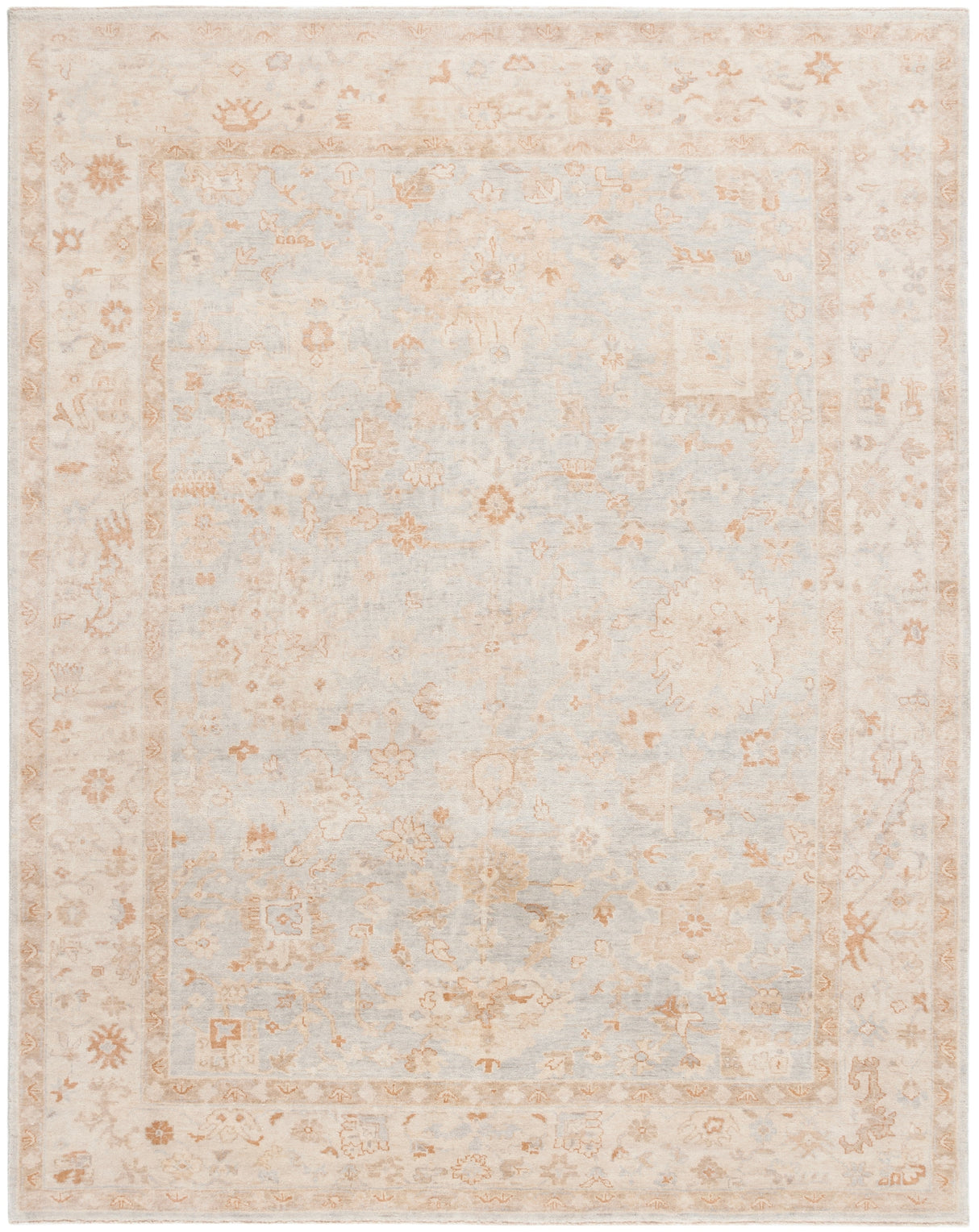 Safavieh Oushak Osh655M Light Blue/Beige Rug.