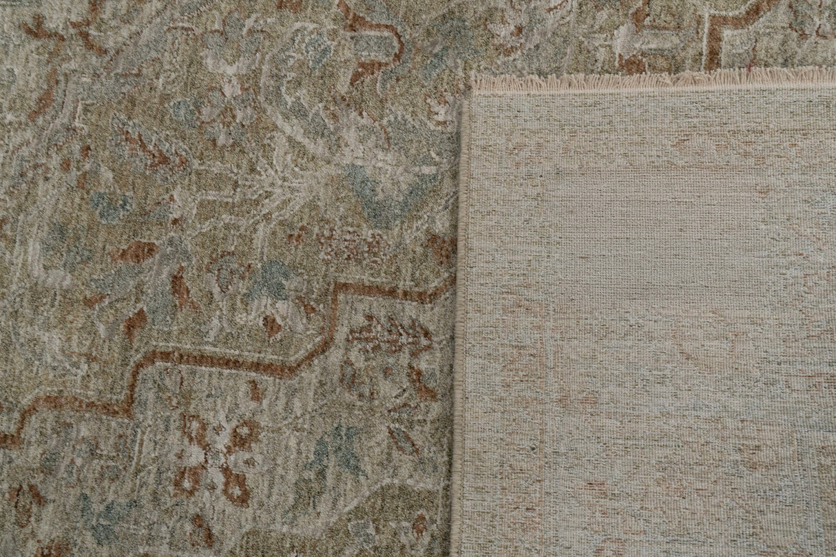 Dynamic Rugs Pacific 15941 Power Loomed Transitional Beige/Cream/Coral Rug