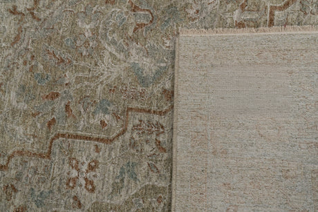 Dynamic Rugs Pacific 15941 Power Loomed Transitional Beige/Cream/Coral Rug