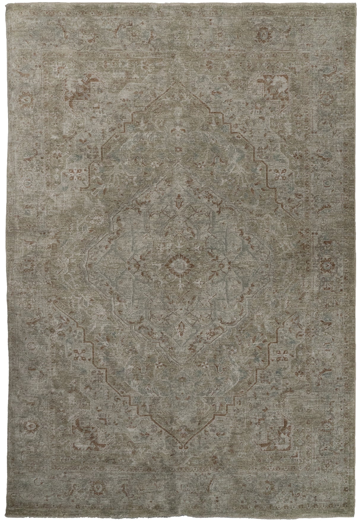 Dynamic Rugs Pacific 15941 Power Loomed Transitional Beige/Cream/Coral Rug