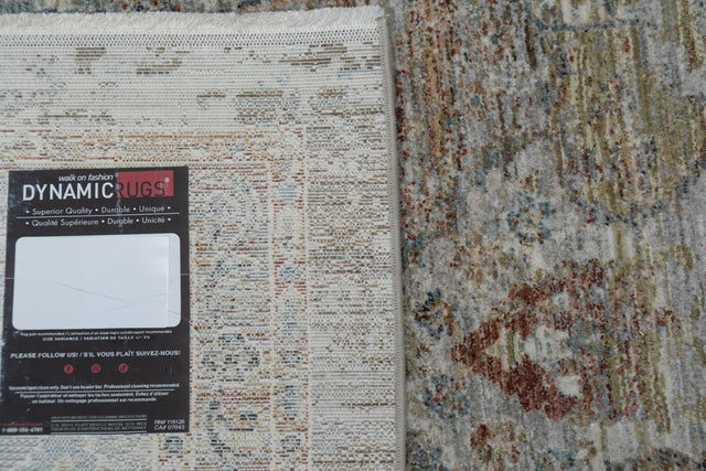 Dynamic Rugs Pandora 17652 Power Loomed Transitional Rust/Blue/Multi Rug