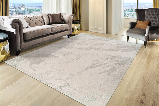 Dynamic Rugs Penta 6320 Power Loomed Modern Cream/Ivory Rug
