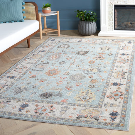 Safavieh Phoenix Phx562J Light Blue/Ivory Grey Rug.