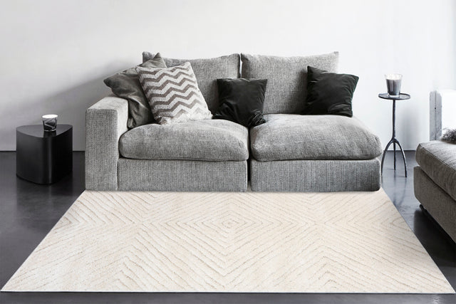 Dynamic Rugs Pike 11200 Power Loomed Modern Light Grey/Grey Rug - room scene