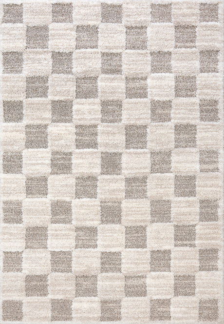 Dynamic Rugs Pike 11203 Power Loomed Modern Ivory/Grey Rug