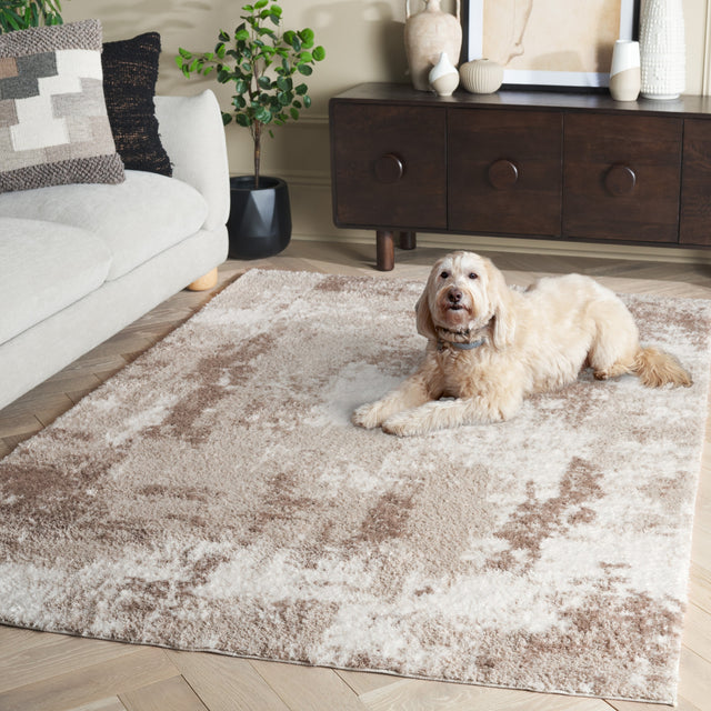 Safavieh Penelope Shag Pnl530B Beige/Ivory Taupe Rug.