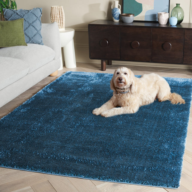 Safavieh Penelope Shag Pnl540N Navy Rug.