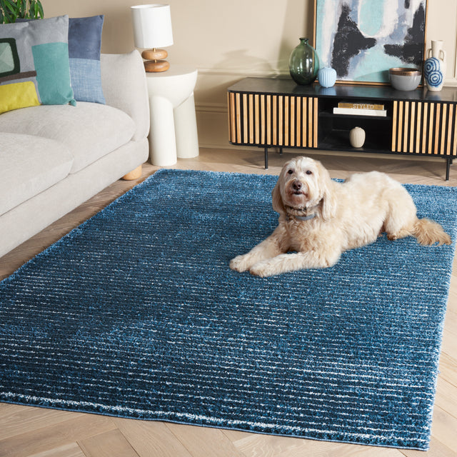 Safavieh Penelope Shag Pnl560N Navy/Ivory Rug.