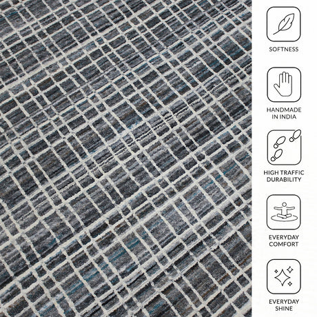 Amer Paradise PRD-1 Gray area rug - infographic view