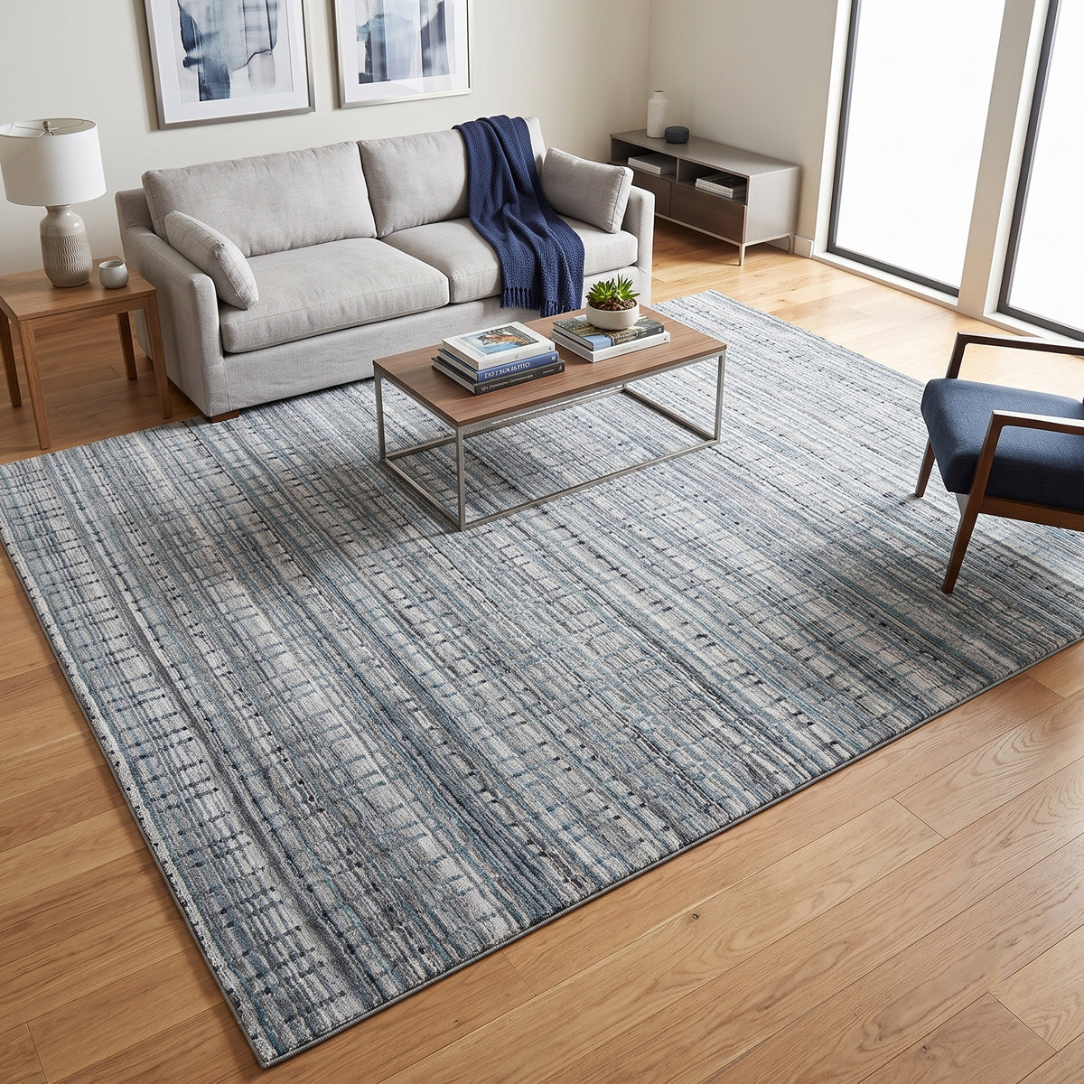 Amer Paradise PRD-2 Grayish Blue area rug - lifestyle view