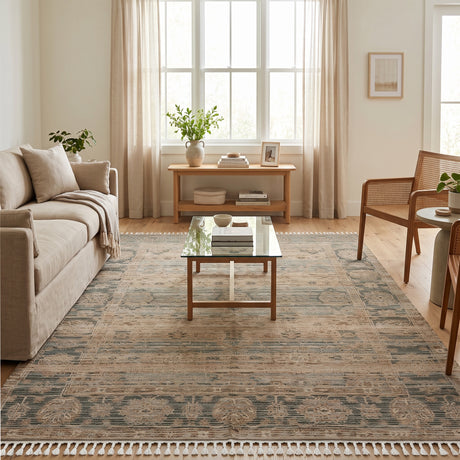 Amer Prairie PRE-1 Sage Green area rug - lifestyle view