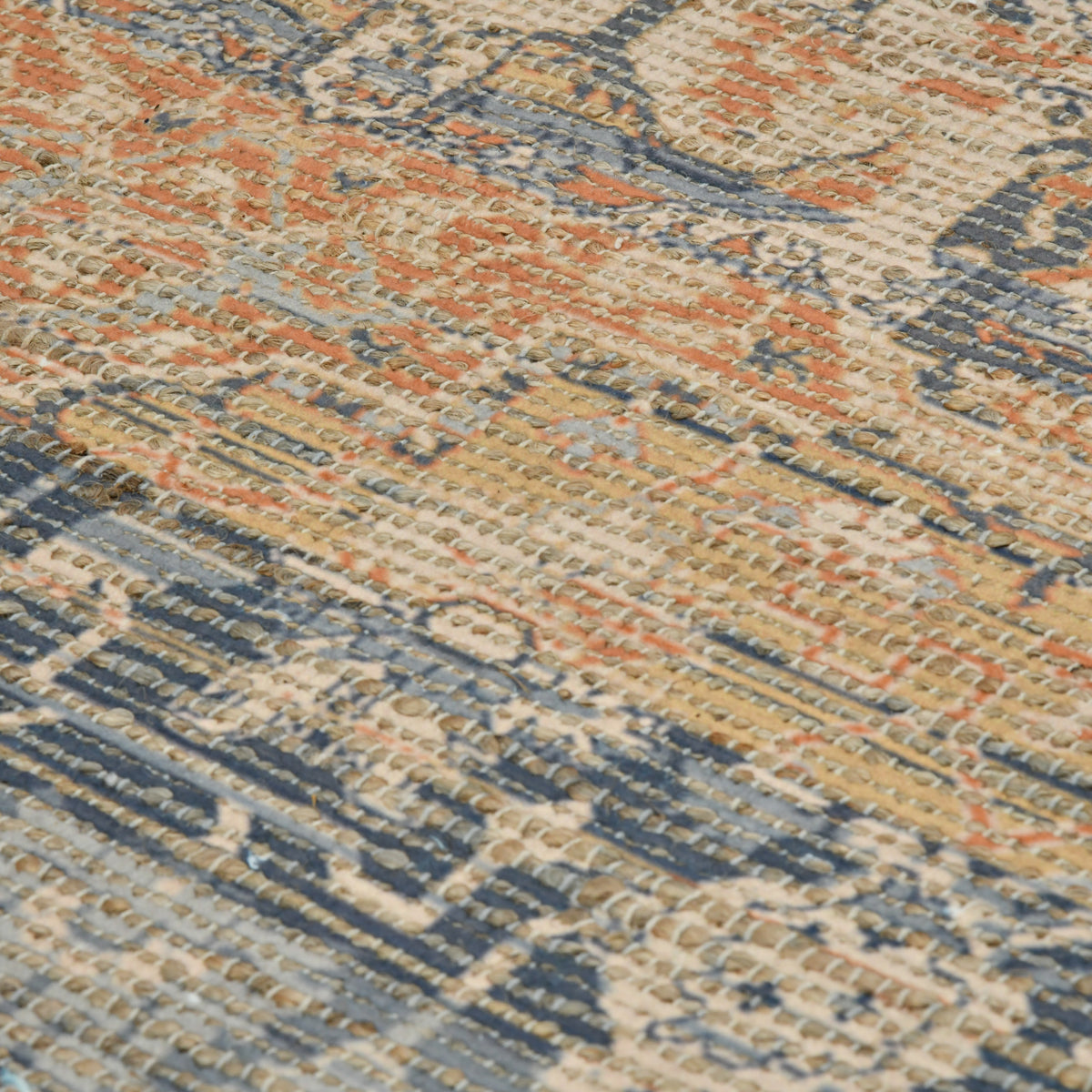 Amer Prairie PRE-2 Denim / Orange area rug - close-up view