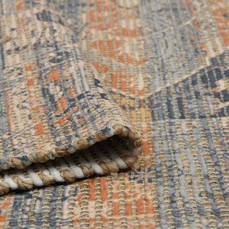 Amer Prairie PRE-2 Denim / Orange area rug - rolled view
