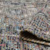 Amer Prairie PRE-5 Light Blue / Pink area rug - rolled view