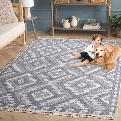 Safavieh Prairie Pri310M Blue/Grey Rug.