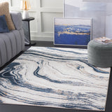 Safavieh Parker Prk128M Ivory/Navy Rug.