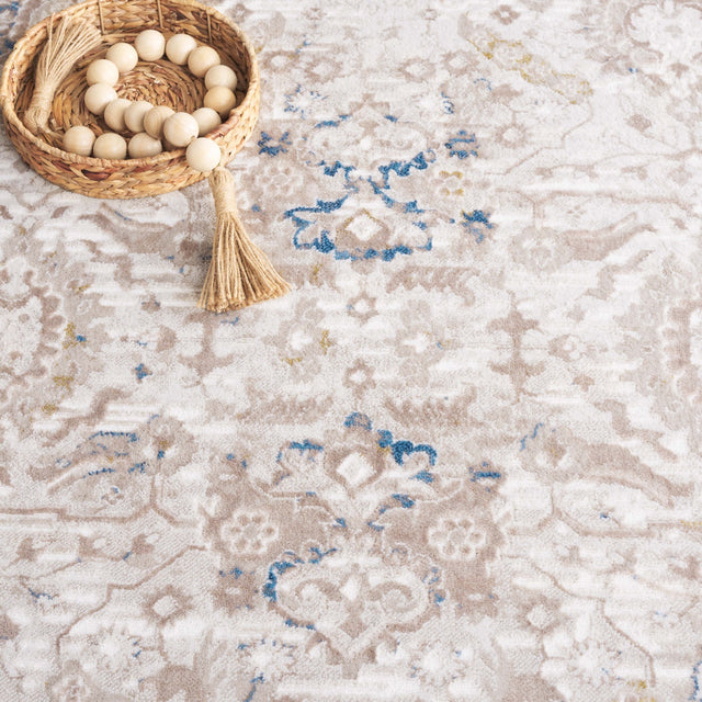 Safavieh Prestige Pte118B Beige/Blue Rug.