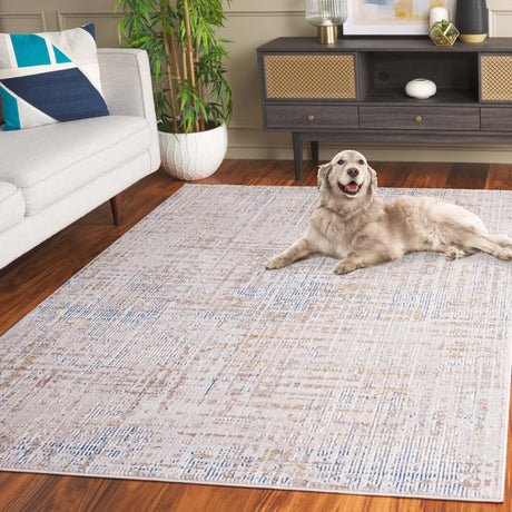 Safavieh Prestige Pte124B Beige/Blue Rug.