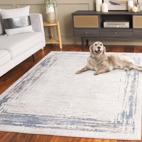 Safavieh Prestige Pte126A Ivory/Blue Rug.