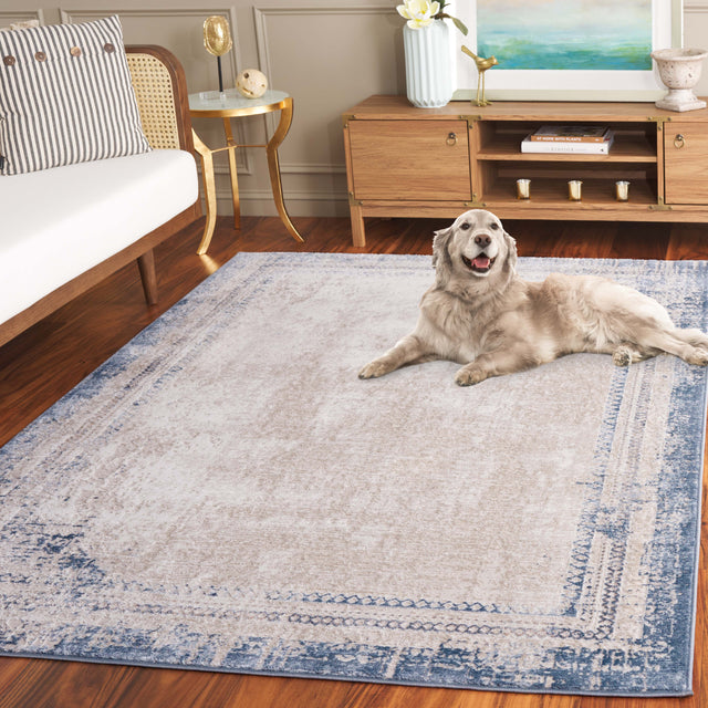 Safavieh Prestige Pte130B Beige/Blue Rug.