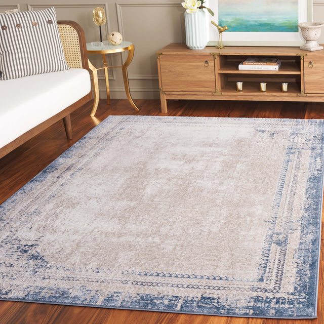 Safavieh Prestige Pte130B Beige/Blue Rug.