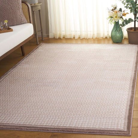 Safavieh Prestige Pte132B Ivory/Brown Rug.