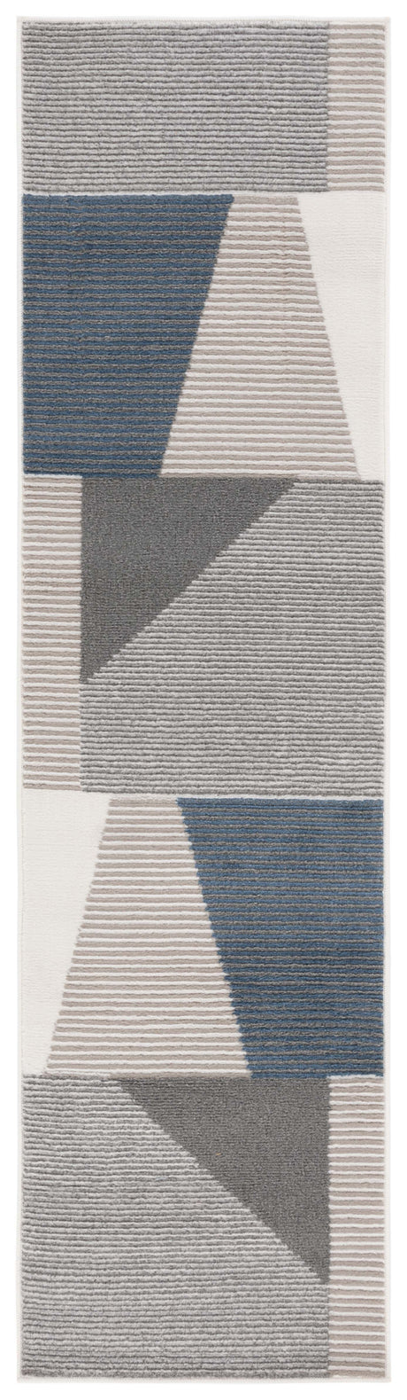 Safavieh Pyramid Pyr220A Ivory/Grey Navy Rug.