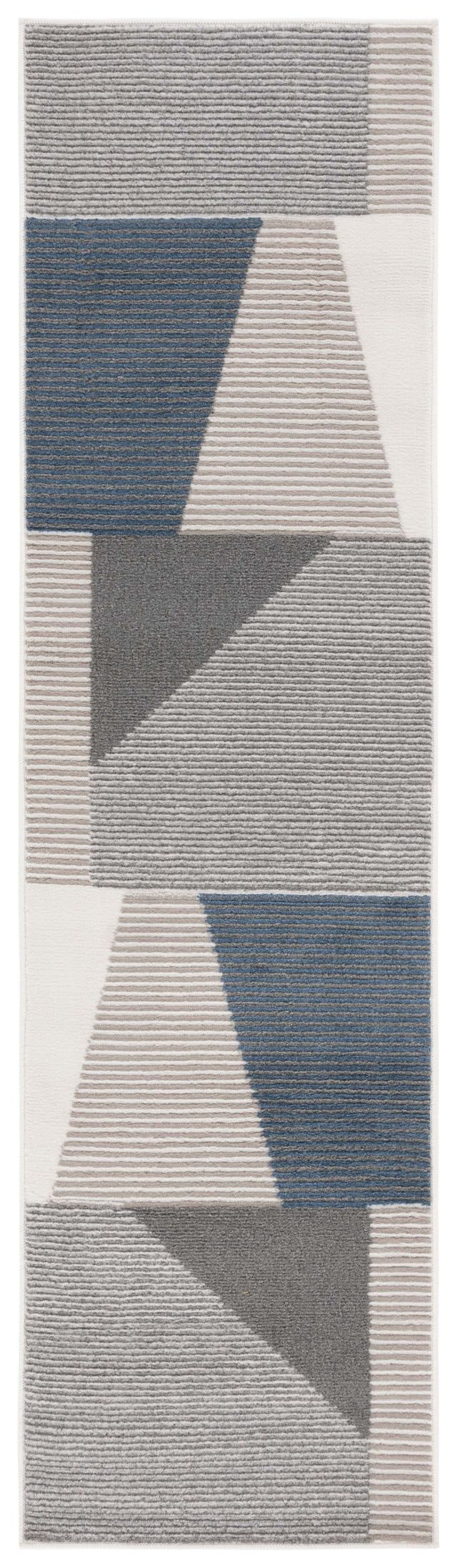 Safavieh Pyramid Pyr220A Ivory/Grey Navy Rug.