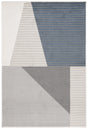 Safavieh Pyramid Pyr220A Ivory/Grey Navy Rug.