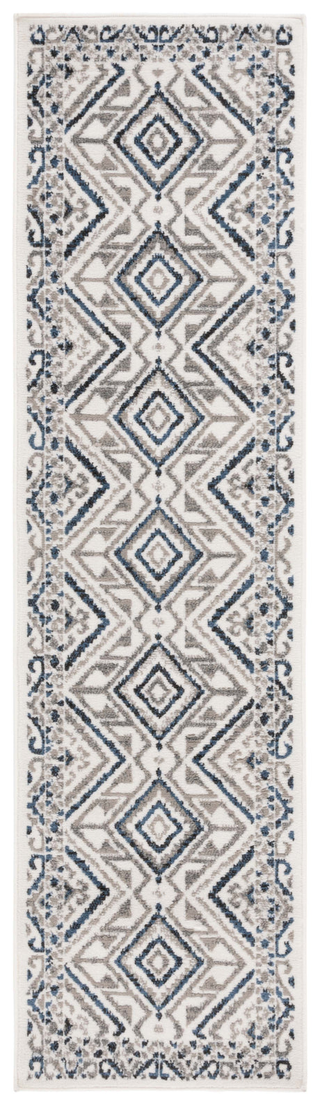 Safavieh Pyramid Pyr221A Ivory/Grey Navy Rug.