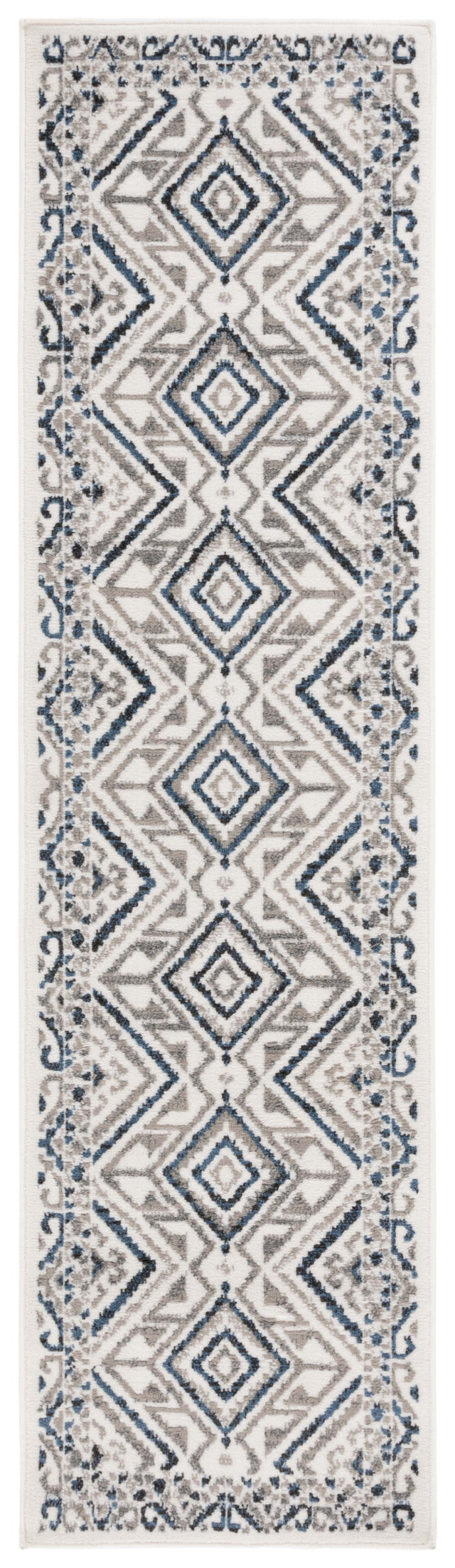 Safavieh Pyramid Pyr221A Ivory/Grey Navy Rug.