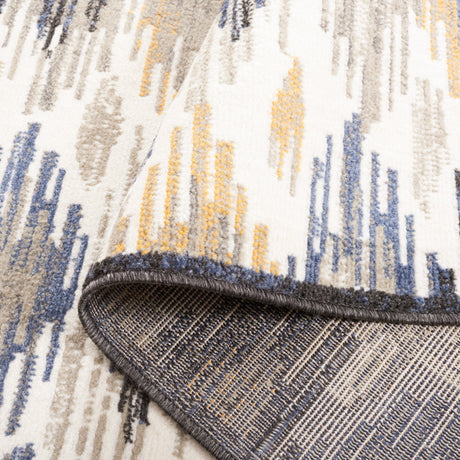 Safavieh Pyramid Pyr223A Ivory/Grey Navy Rug.