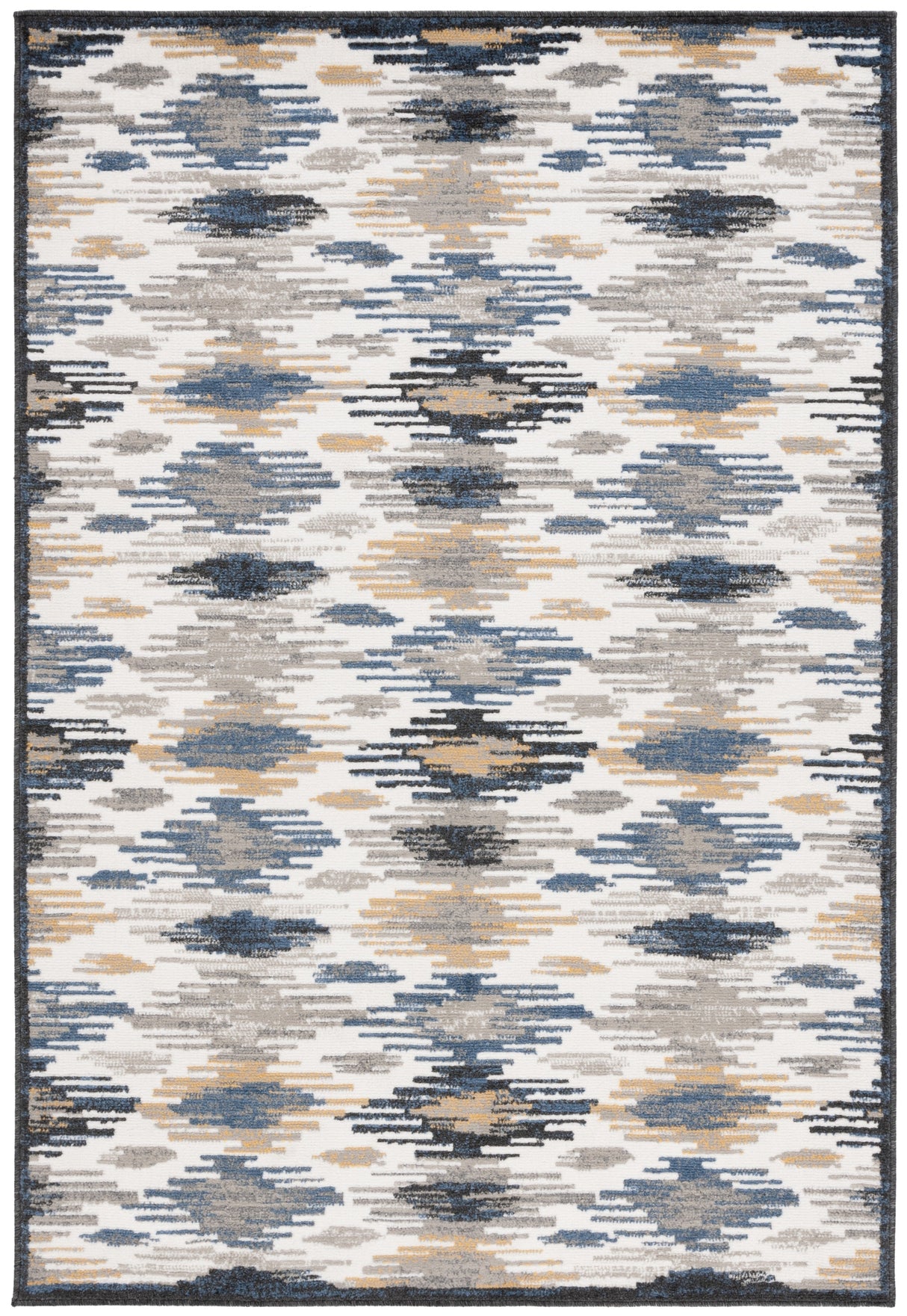 Safavieh Pyramid Pyr223A Ivory/Grey Navy Rug.