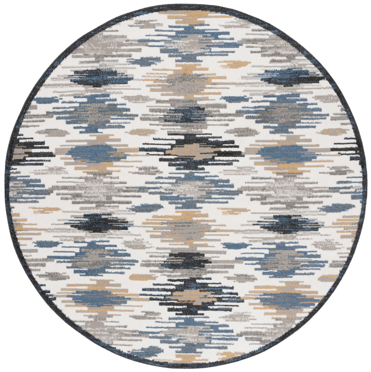 Safavieh Pyramid Pyr223A Ivory/Grey Navy Rug.