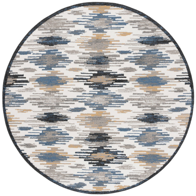 Safavieh Pyramid Pyr223A Ivory/Grey Navy Rug.
