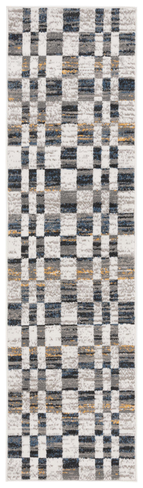 Safavieh Pyramid Pyr224A Ivory/Grey Navy Rug.