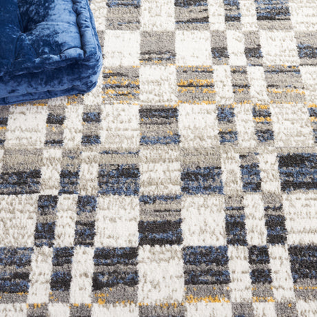 Safavieh Pyramid Pyr224A Ivory/Grey Navy Rug.