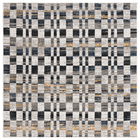 Safavieh Pyramid Pyr224A Ivory/Grey Navy Rug.
