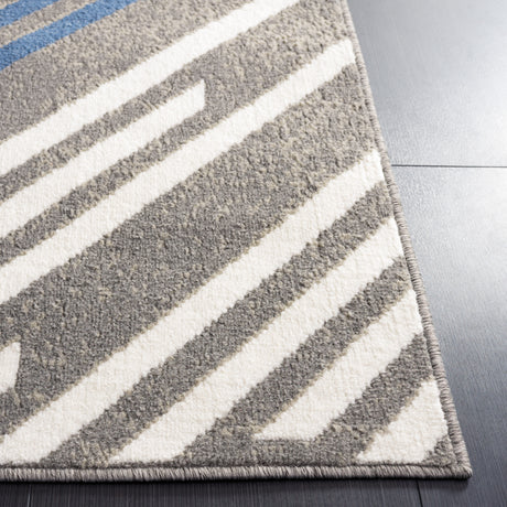 Safavieh Pyramid Pyr228F Grey/Blue Ivory Rug.
