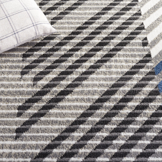 Safavieh Pyramid Pyr228F Grey/Blue Ivory Rug.