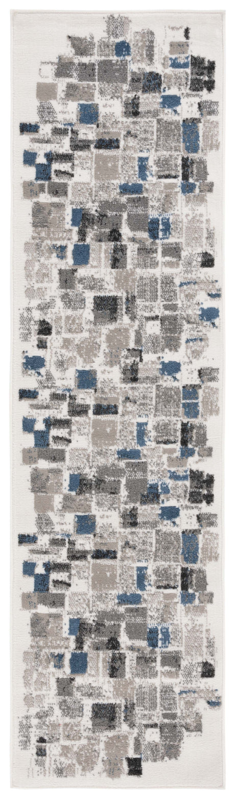 Safavieh Pyramid Pyr229A Ivory/Grey Navy Rug.