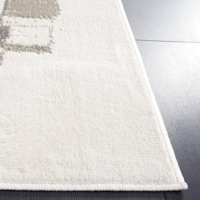 Safavieh Pyramid Pyr229A Ivory/Grey Navy Rug.