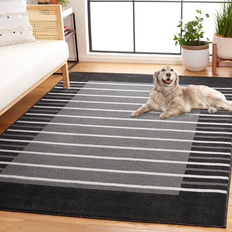 Safavieh Pyramid Pyr232H Grey/Ivory Black Rug.