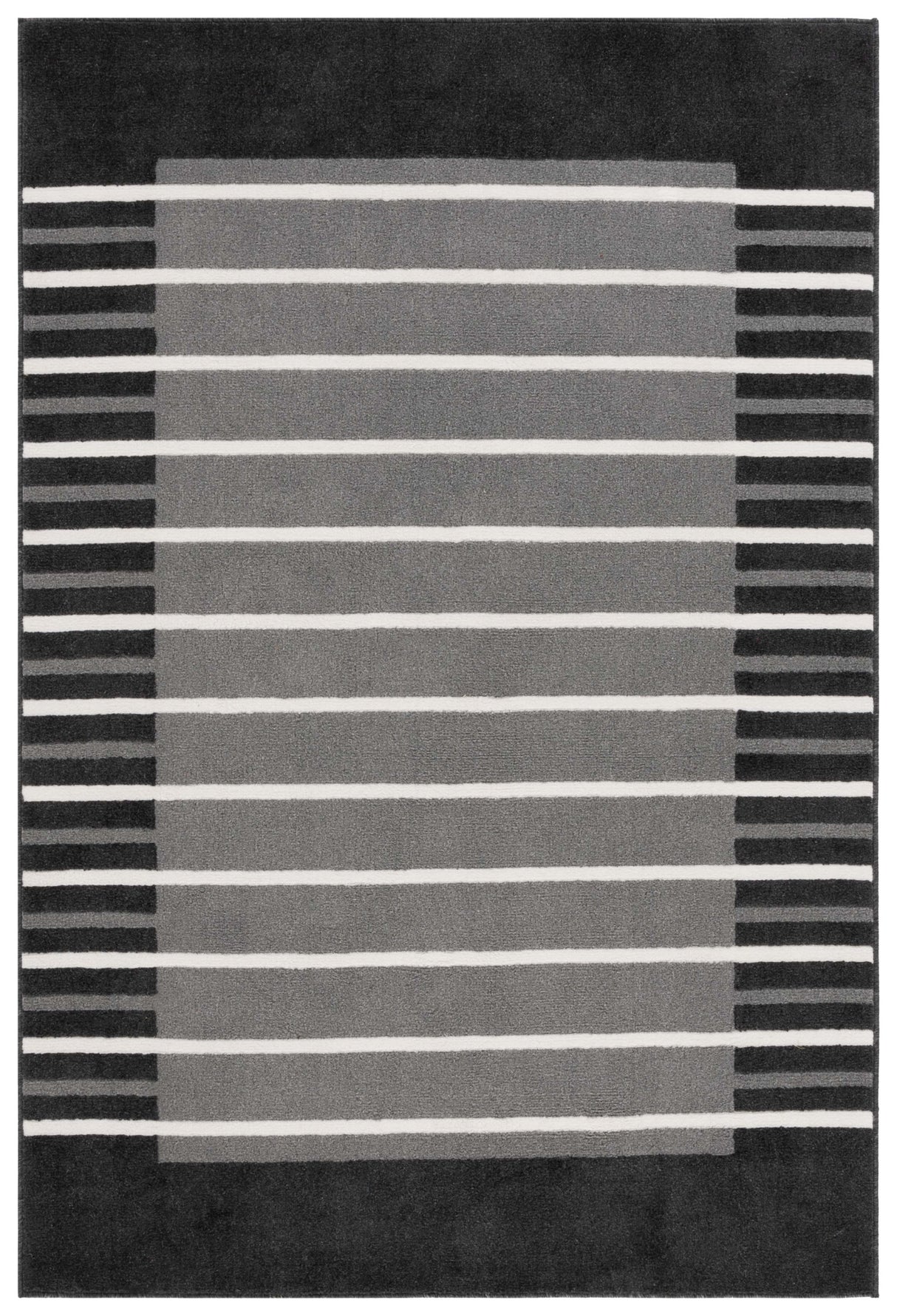 Safavieh Pyramid Pyr232H Grey/Ivory Black Rug.