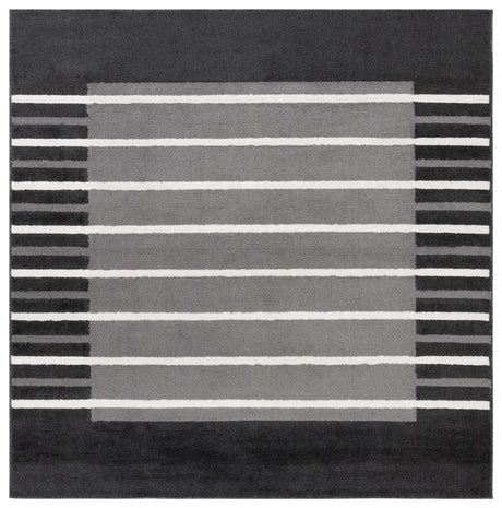 Safavieh Pyramid Pyr232H Grey/Ivory Black Rug.