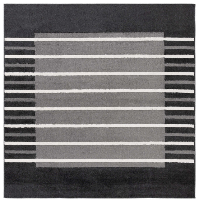 Safavieh Pyramid Pyr232H Grey/Ivory Black Rug.
