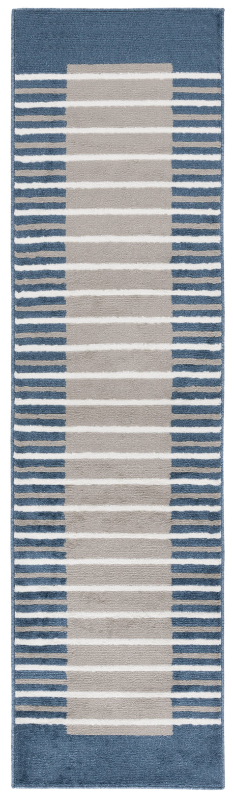 Safavieh Pyramid Pyr232N Grey/Ivory Navy Rug.